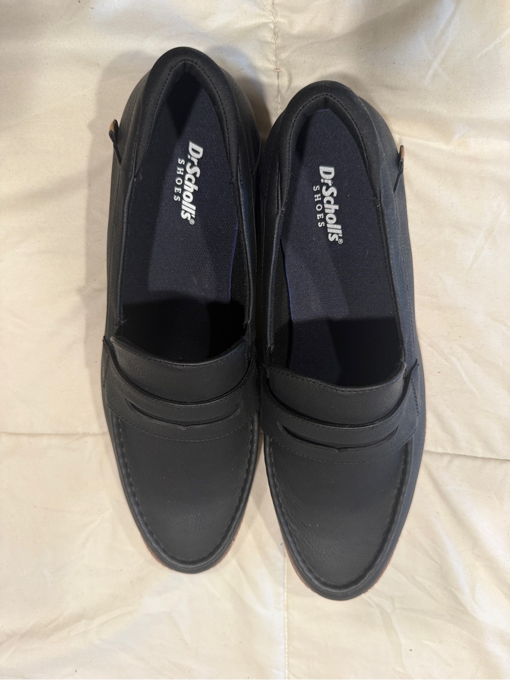 Dr. Scholl's Black Slip-On Penny Loafers for Men